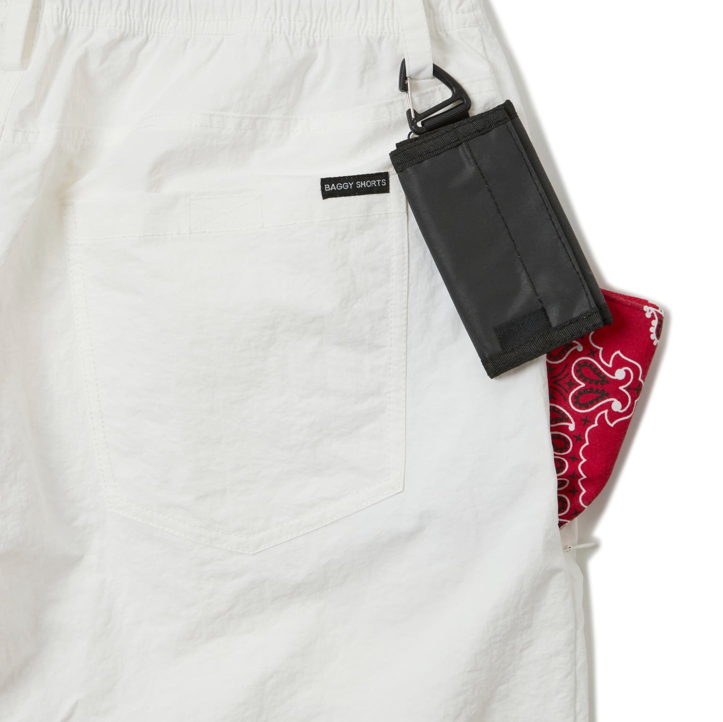 BAGGY SHORTS BA-002 7P PANTS WHITE
