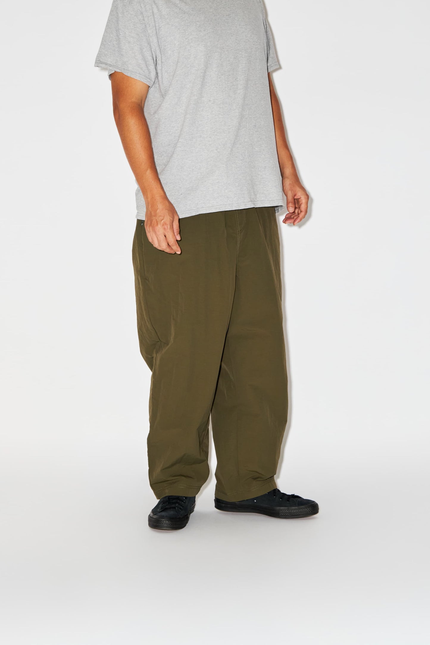 BAGGY SHORTS BA-002 7P PANTS OLIVE