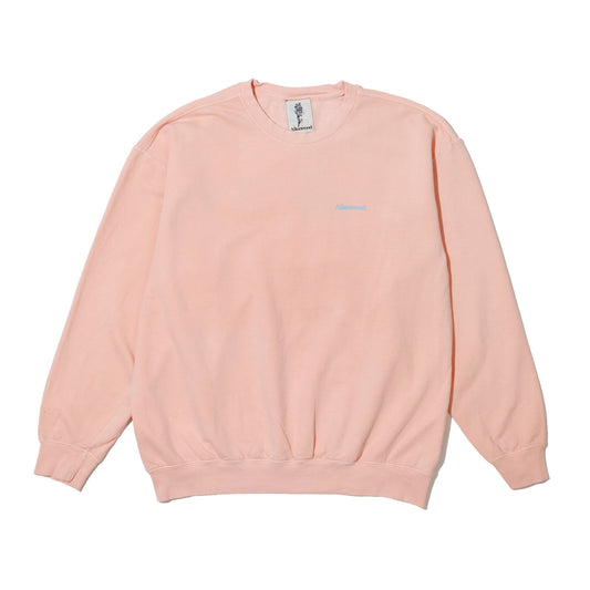 ALLENWOOD GARMENT DYED CREW SWEAT PEACH