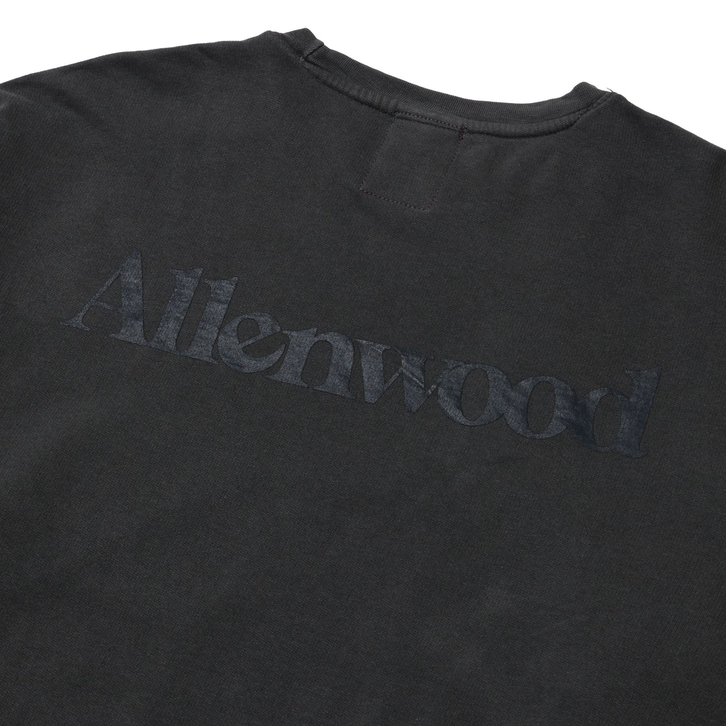 ALLENWOOD GARMENT DYED CREW SWEAT PEPPER