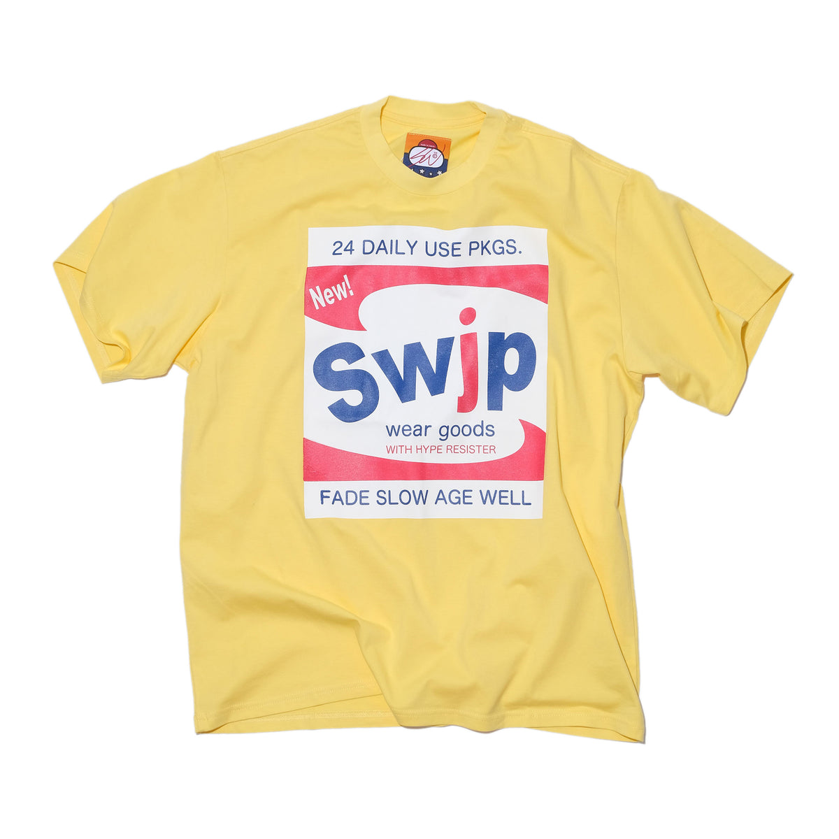 SWJP WARHOL POSTER T-SHIRT YELLOW