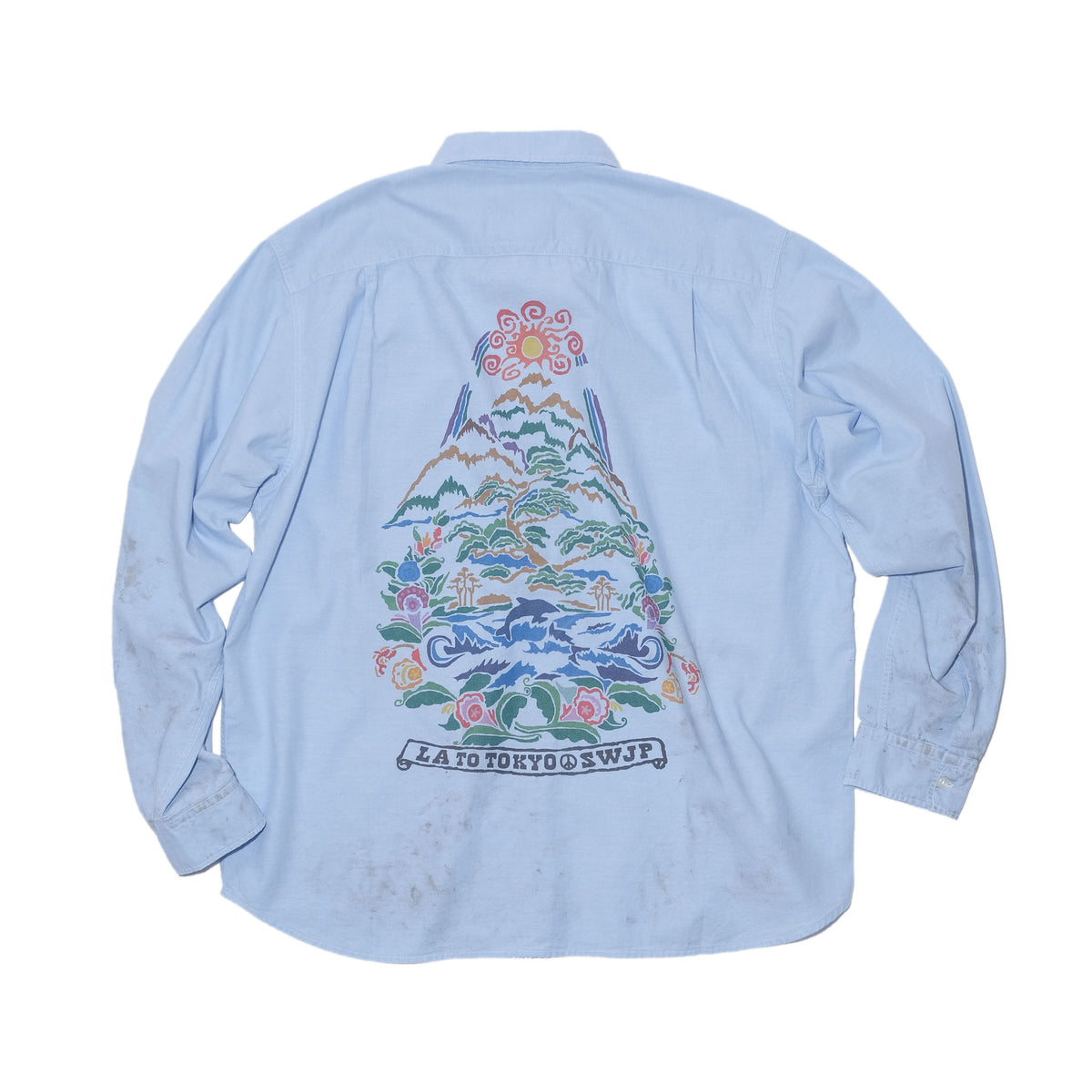 SWJP MOS CHAMBRAY SHIRT BLUE