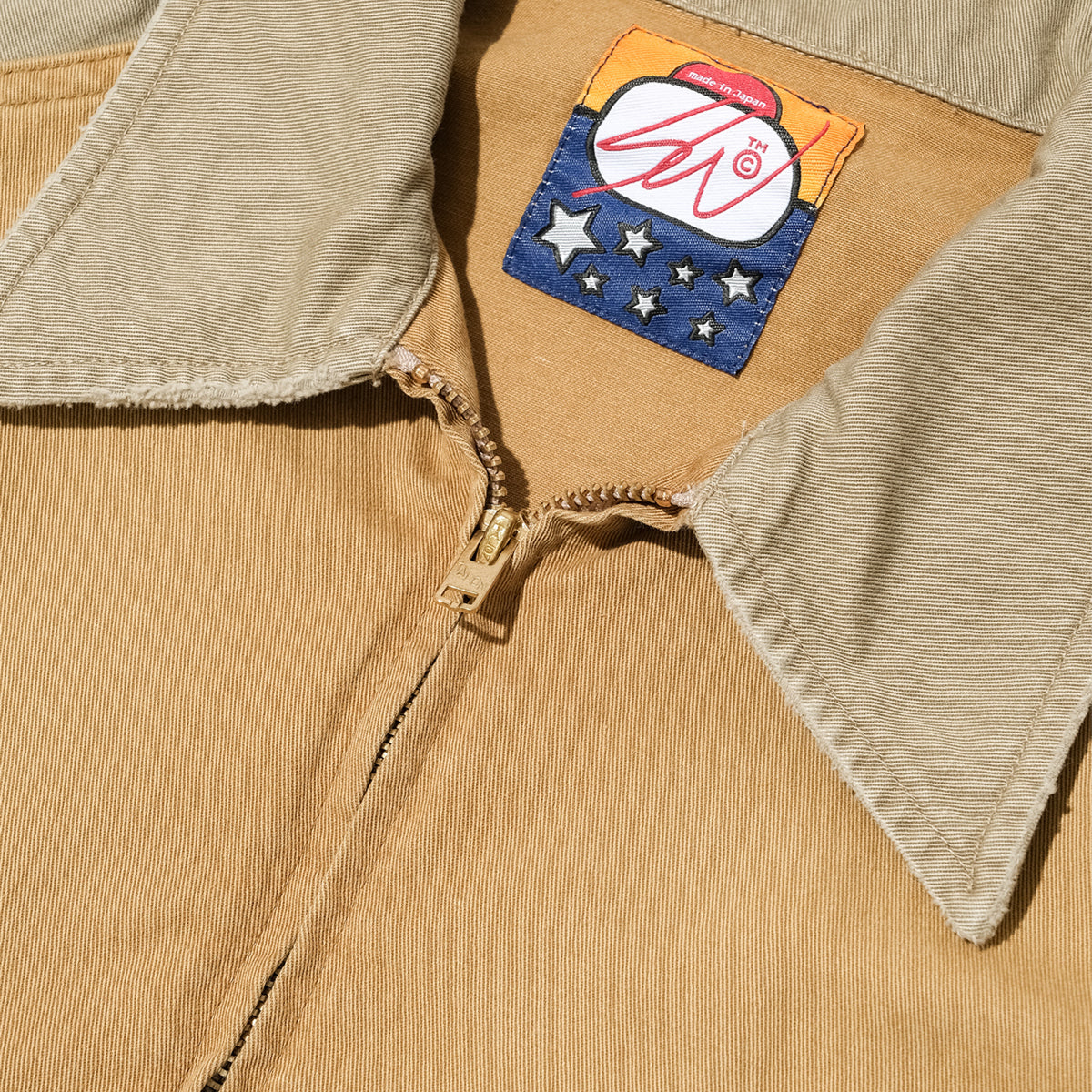 SWJP TWO TONE WORK JACKET BEIGE