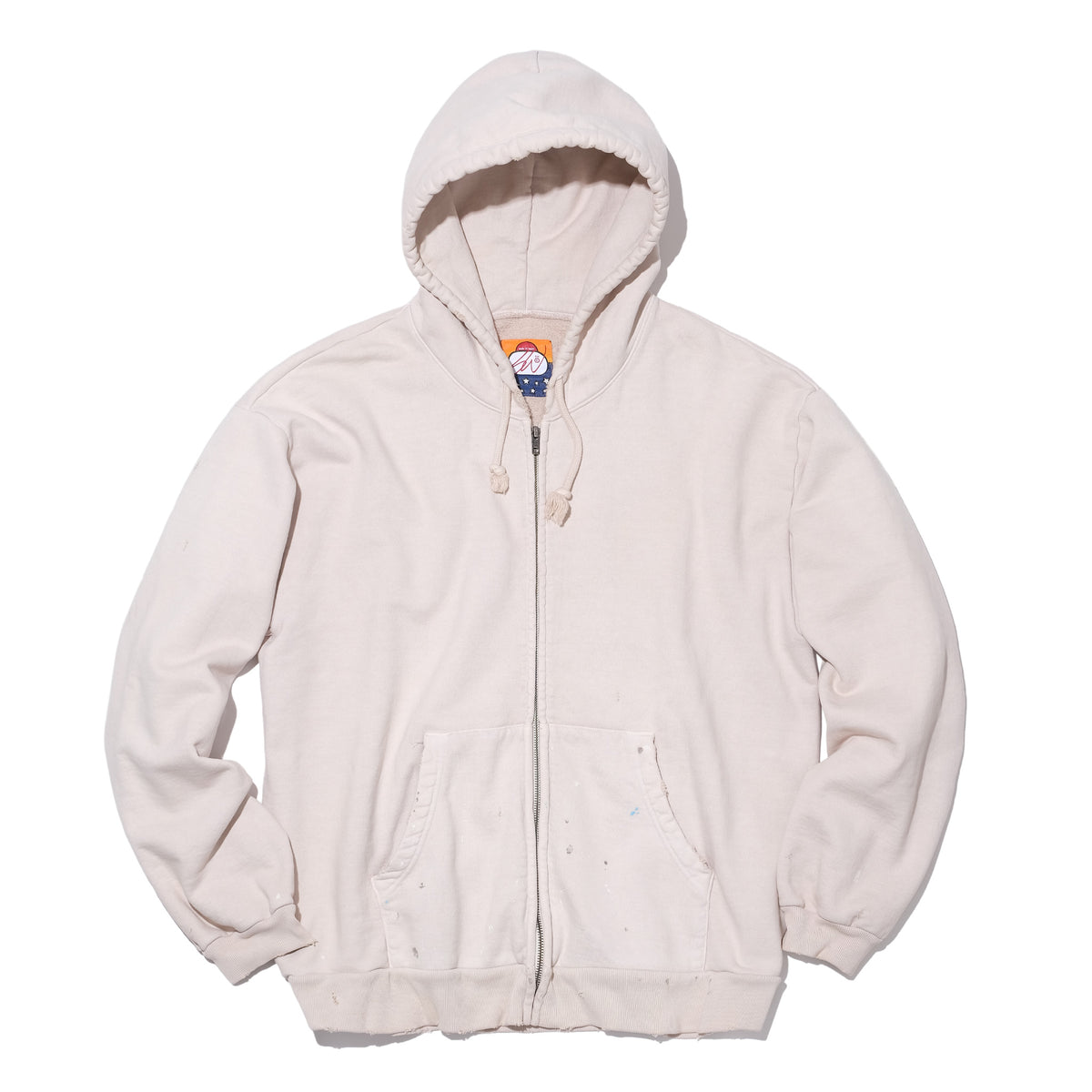 SWJP ZIP UP HOODIE OATMEAL