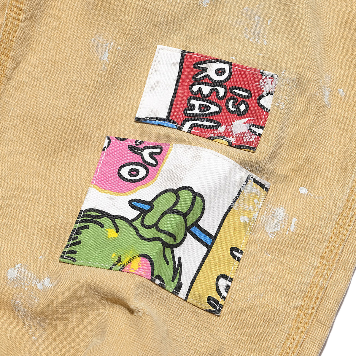 SWJP REPAIRED CARPENTER PANTS BEIGE