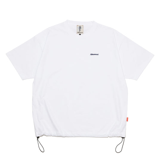 ALLENWOOD LOGO DRAWCORD TEE WHITE