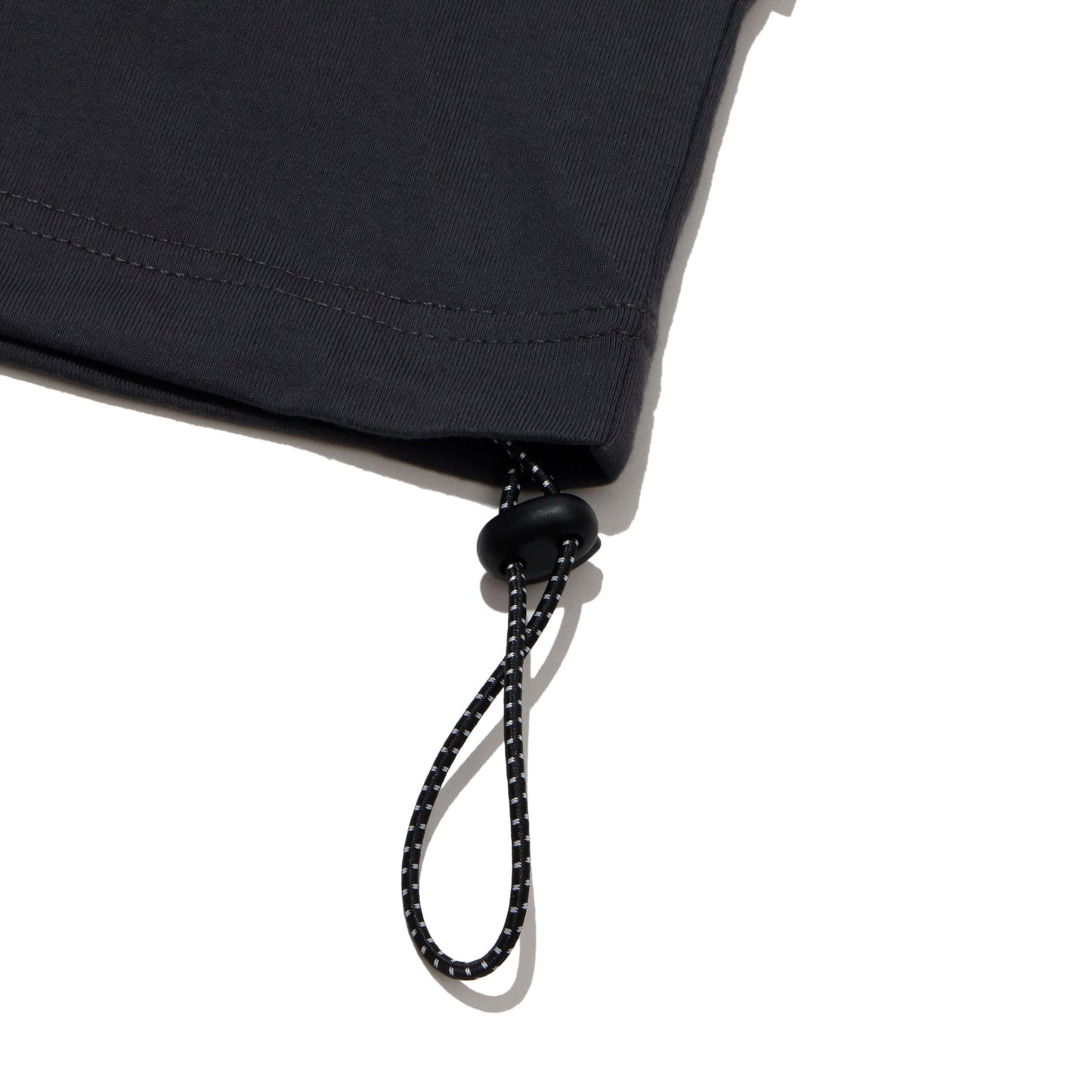 ALLENWOOD LOGO DRAWCORD TEE CHARCOAL