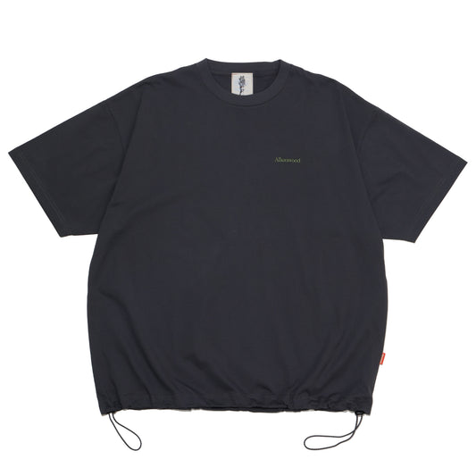 ALLENWOOD LOGO DRAWCORD TEE CHARCOAL