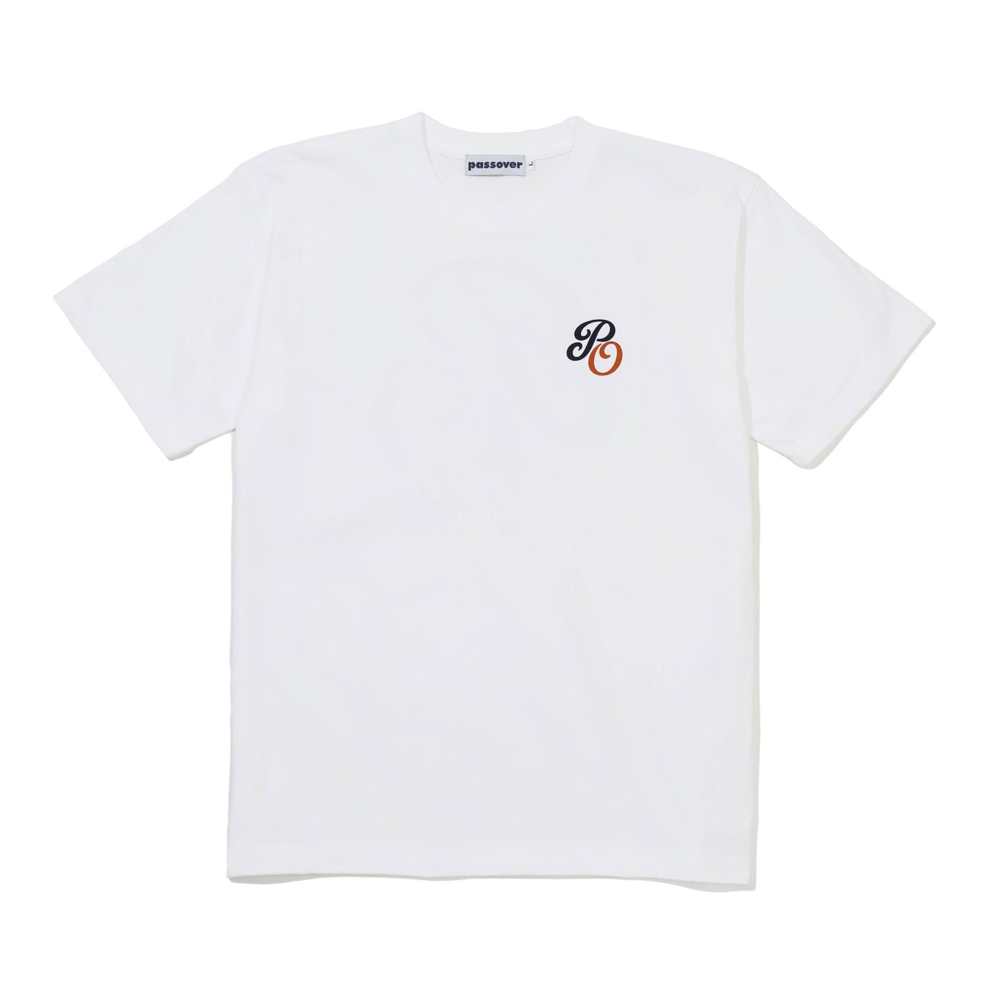 PASSOVER PO TEE WHITE/NAVY-ORANGE