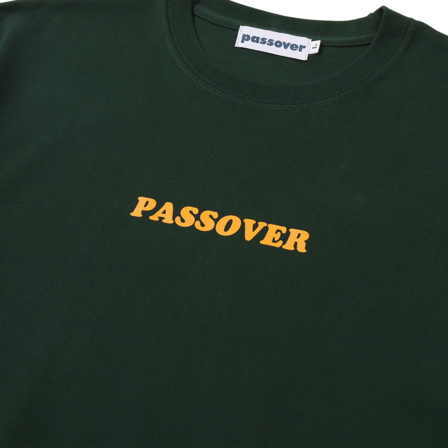 PASSOVER FRONT TEE FORESTGREEN/YELLOW