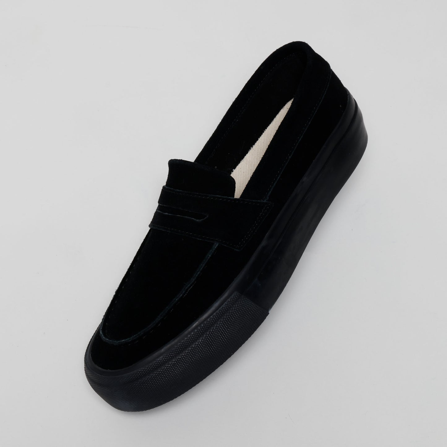 STANCLAN PENNY SUEDE BLACK MONO