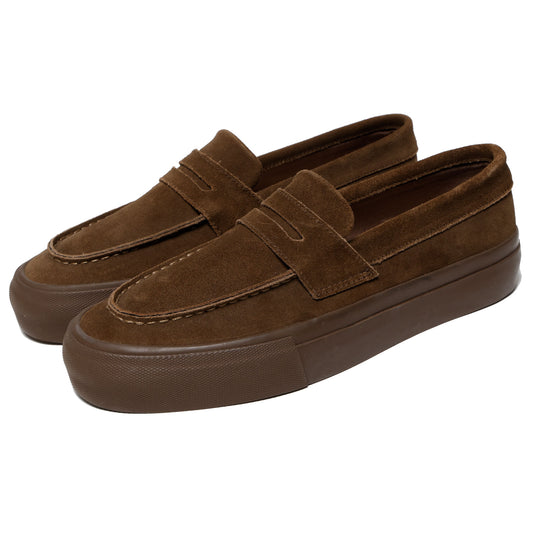 STANCLAN PENNY SUEDE BROWN MONO