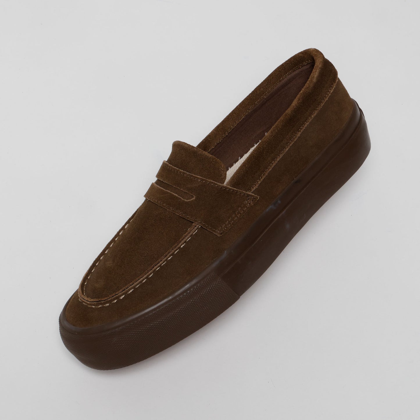 STANCLAN PENNY SUEDE BROWN MONO