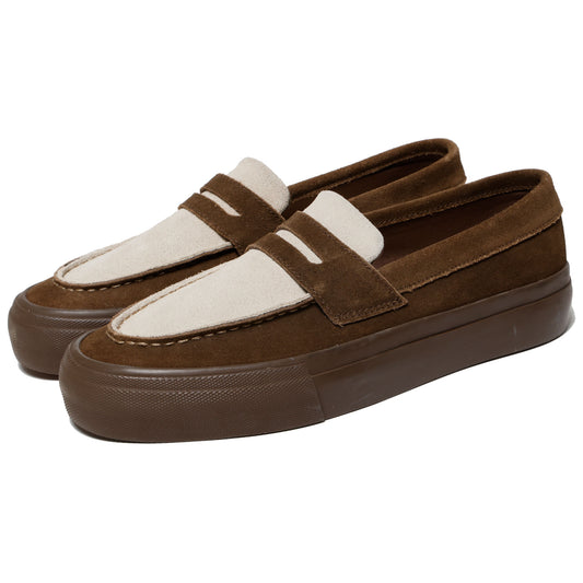 STANCLAN PENNY SUEDE BROWN/OFF WHITE