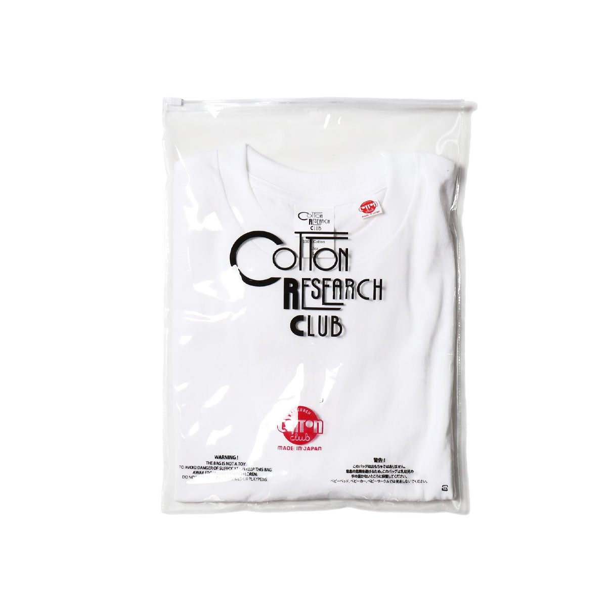 COTTON RESEARCH CLUB S/S TUBULAR T-SHIRT WHITE