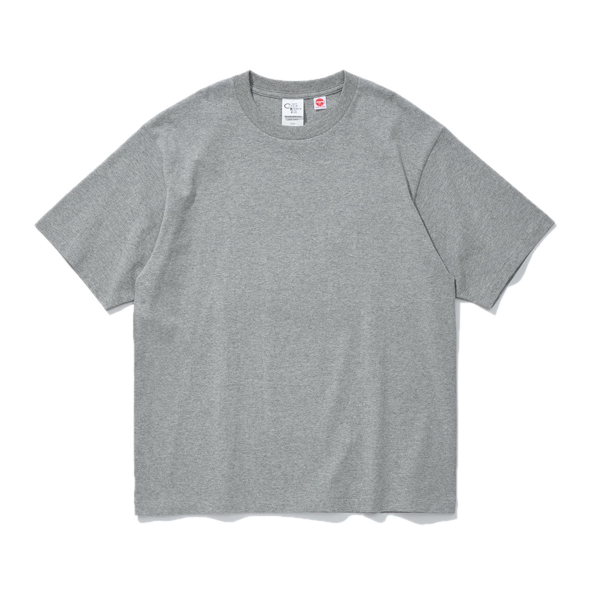 COTTON RESEARCH CLUB S/S TUBULAR T-SHIRT HEATHER GRAY