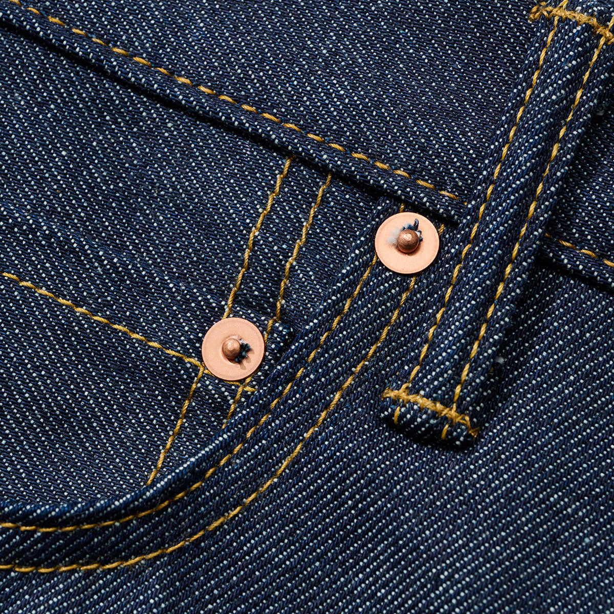 COTTON RESEARCH CLUB SELVAGE INDIGO DENIM JEANS INDIGO