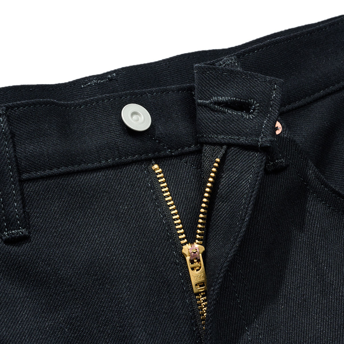 COTTON RESEARCH CLUB SELVAGE BLACK DENIM JEANS BLACK