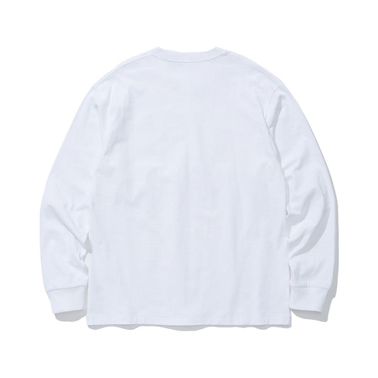 COTTON RESEARCH CLUB L/S T-SHIRT WHITE