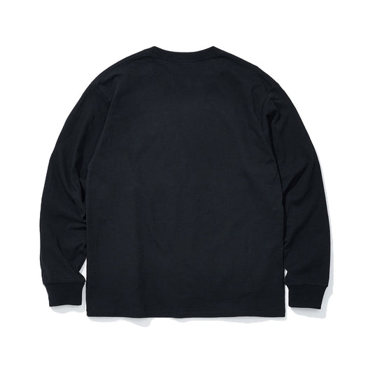 COTTON RESEARCH CLUB L/S T-SHIRT BLACK