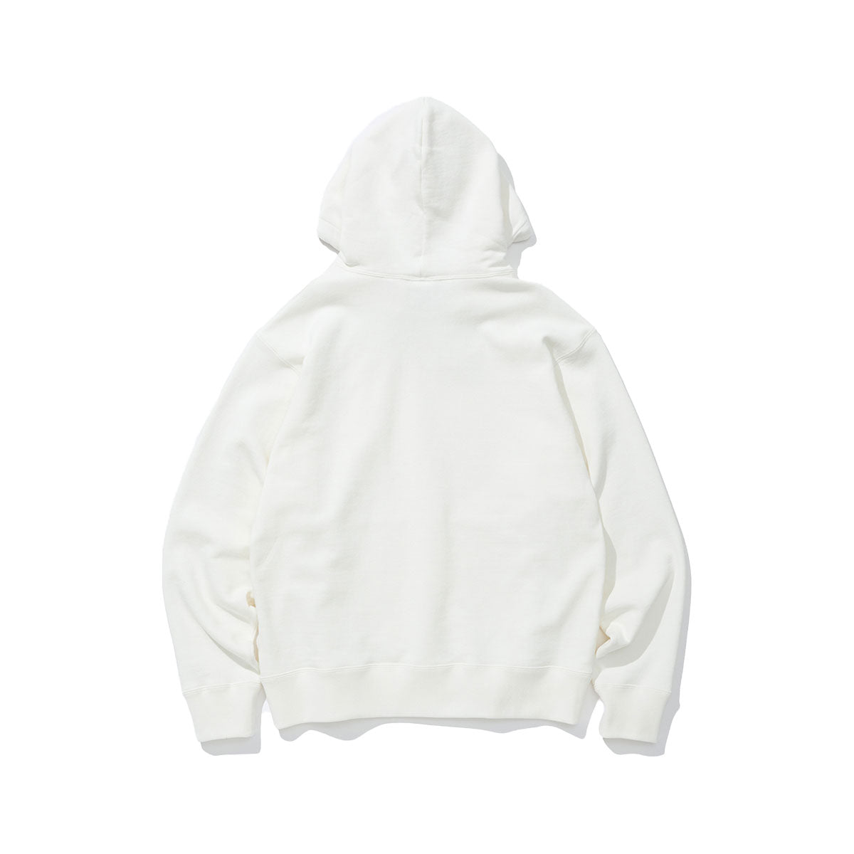 COTTON RESEARCH CLUB LOOPWHEEL TERRY HOODIE WHITE