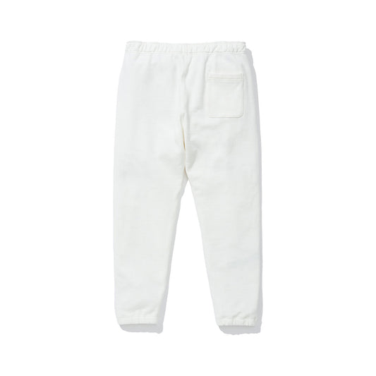 COTTON RESEARCH CLUB LOOPWHEEL TERRY SWEATPANTS WHITE