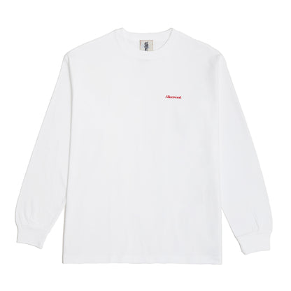 Allenwood LOGO L/S T-SHIRT WHITE