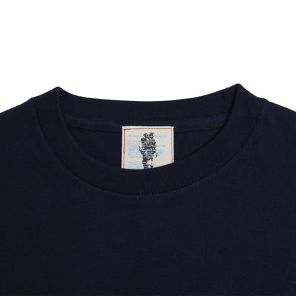 ALLENWOOD LOGO L/S T-SHIRT NAVY