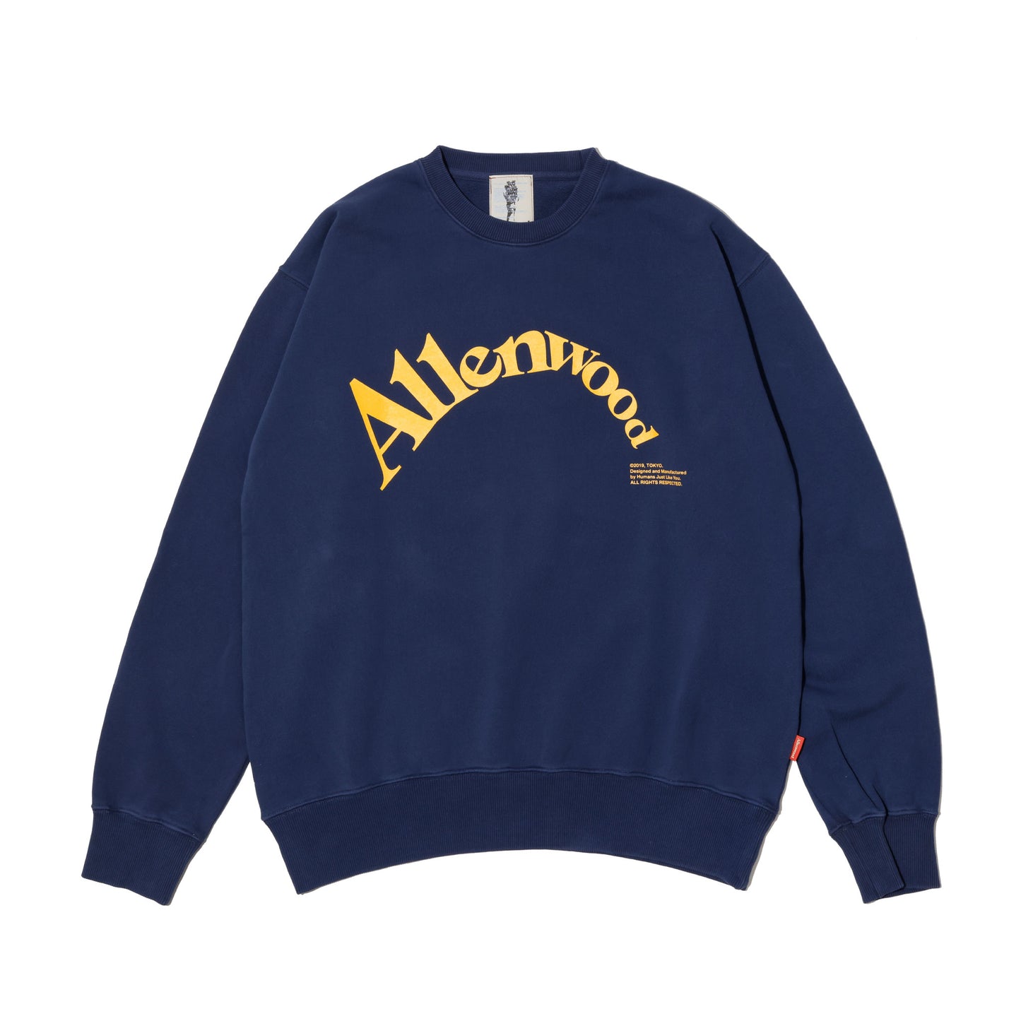 ALLENWOOD LIBERTY LOGO CREW SWEAT COBALT BLUE