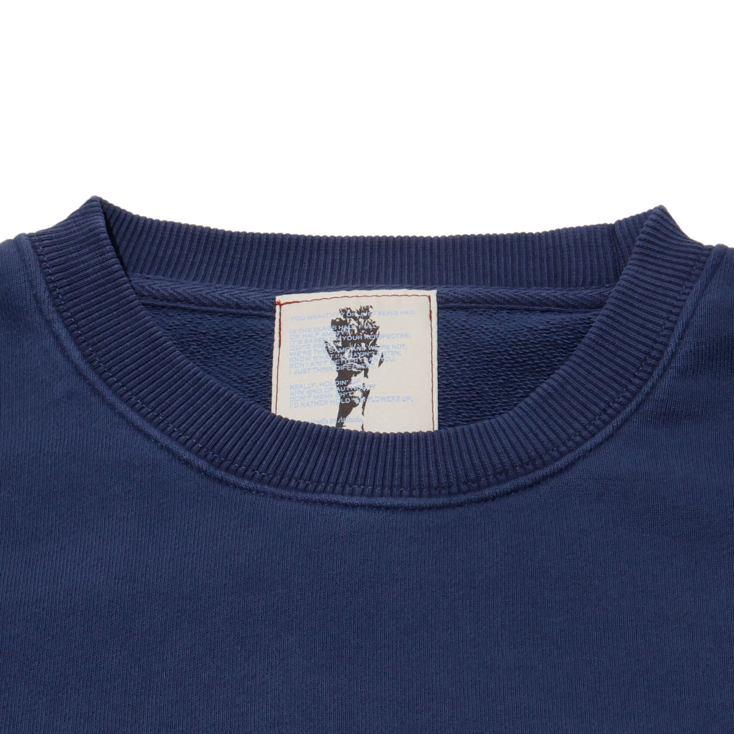 ALLENWOOD LIBERTY LOGO CREW SWEAT COBALT BLUE