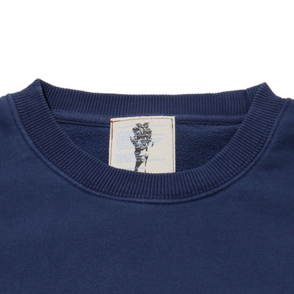 ALLENWOOD LIBERTY LOGO CREW SWEAT COBALT BLUE