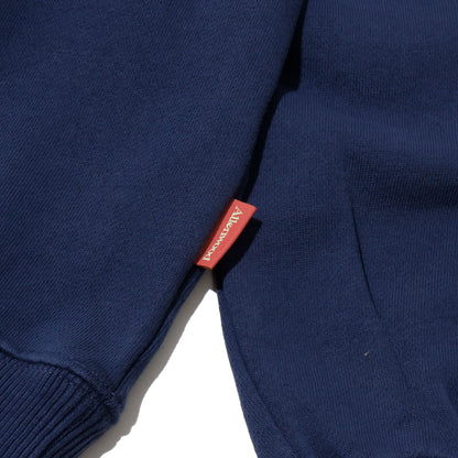 ALLENWOOD LIBERTY LOGO CREW SWEAT COBALT BLUE