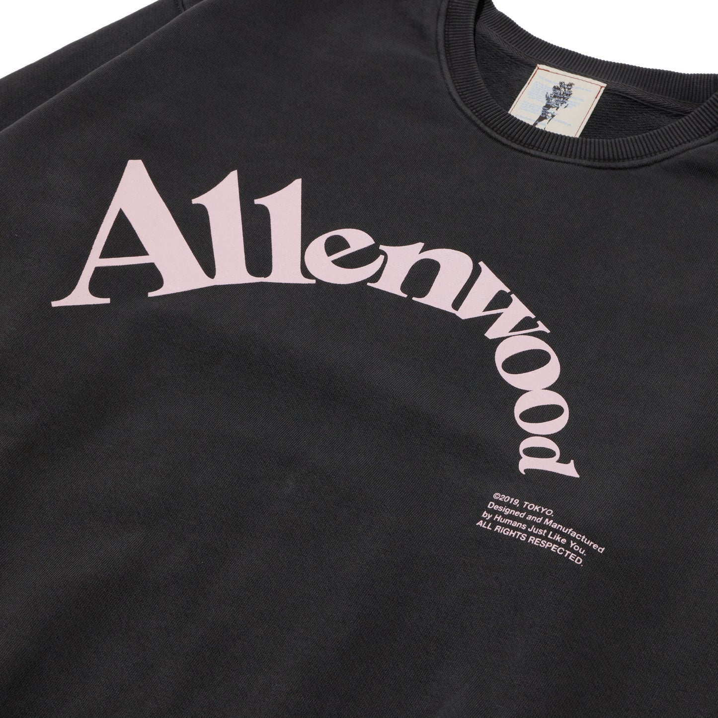 ALLENWOOD LIBERTY LOGO CREW SWEAT CHARCOAL
