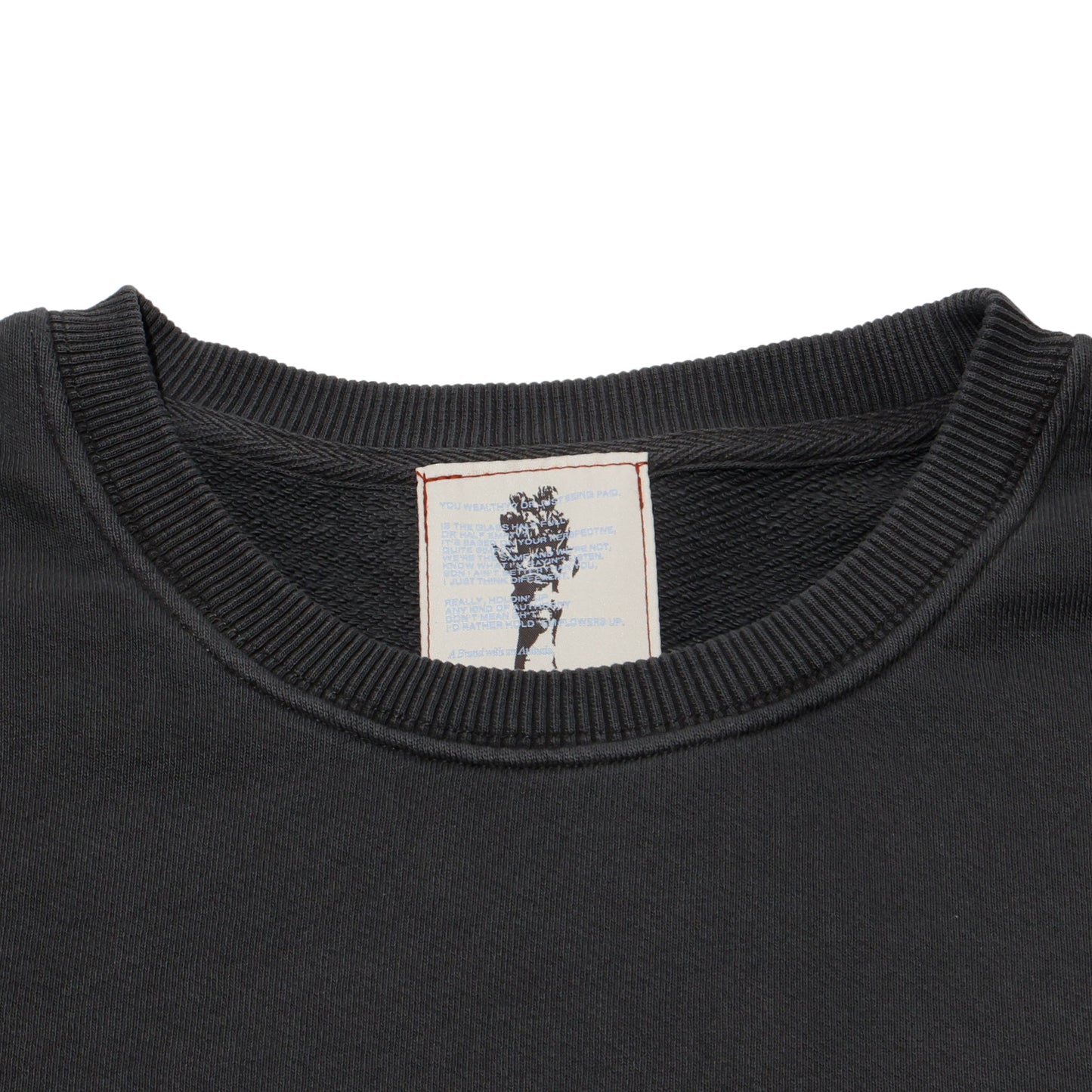 ALLENWOOD LIBERTY LOGO CREW SWEAT CHARCOAL