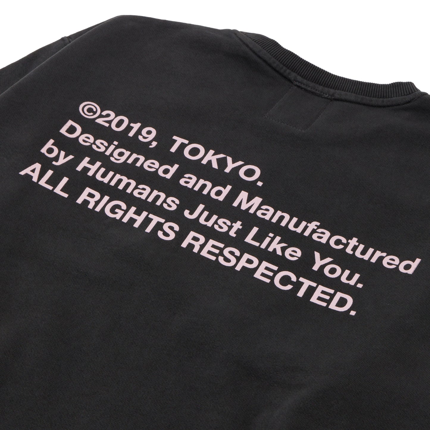 ALLENWOOD LIBERTY LOGO CREW SWEAT CHARCOAL