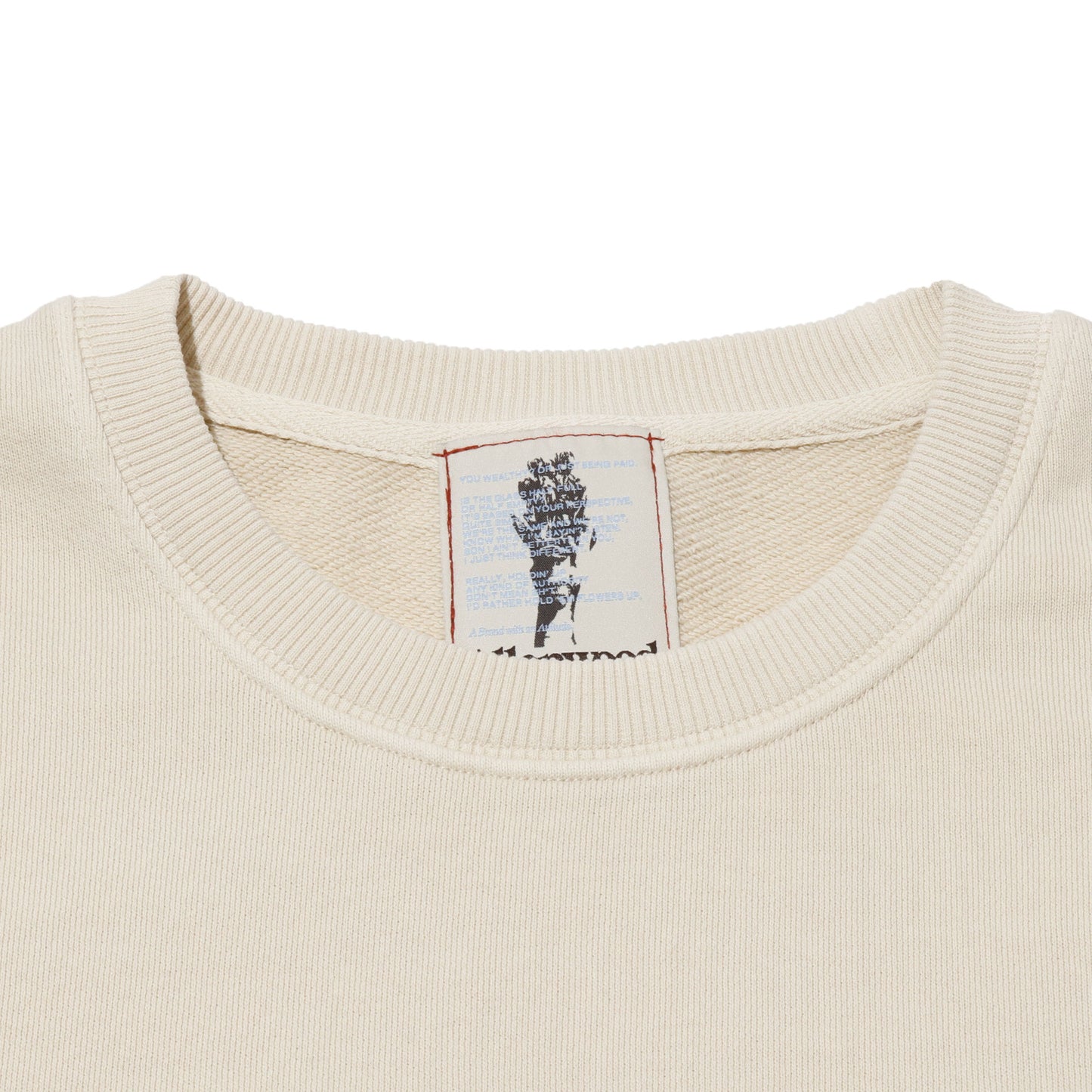 ALLENWOOD LIBERTY LOGO CREW SWEAT IVORY