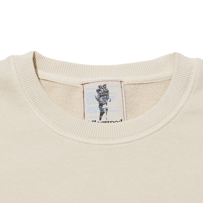 ALLENWOOD LIBERTY LOGO CREW SWEAT IVORY