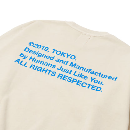 ALLENWOOD LIBERTY LOGO CREW SWEAT IVORY