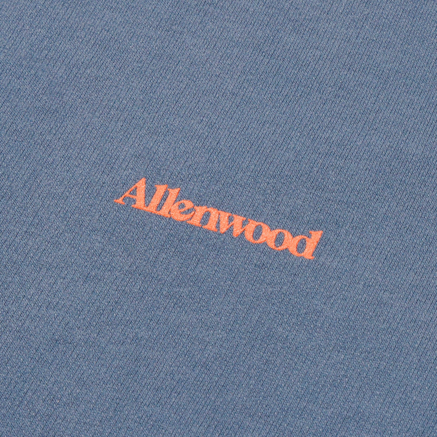 ALLENWOOD GARMENT DYED CREW SWEAT BLUE JEAN