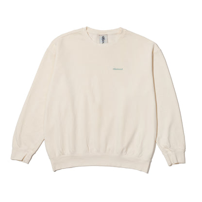 ALLENWOOD GARMENT DYED CREW SWEAT IVORY