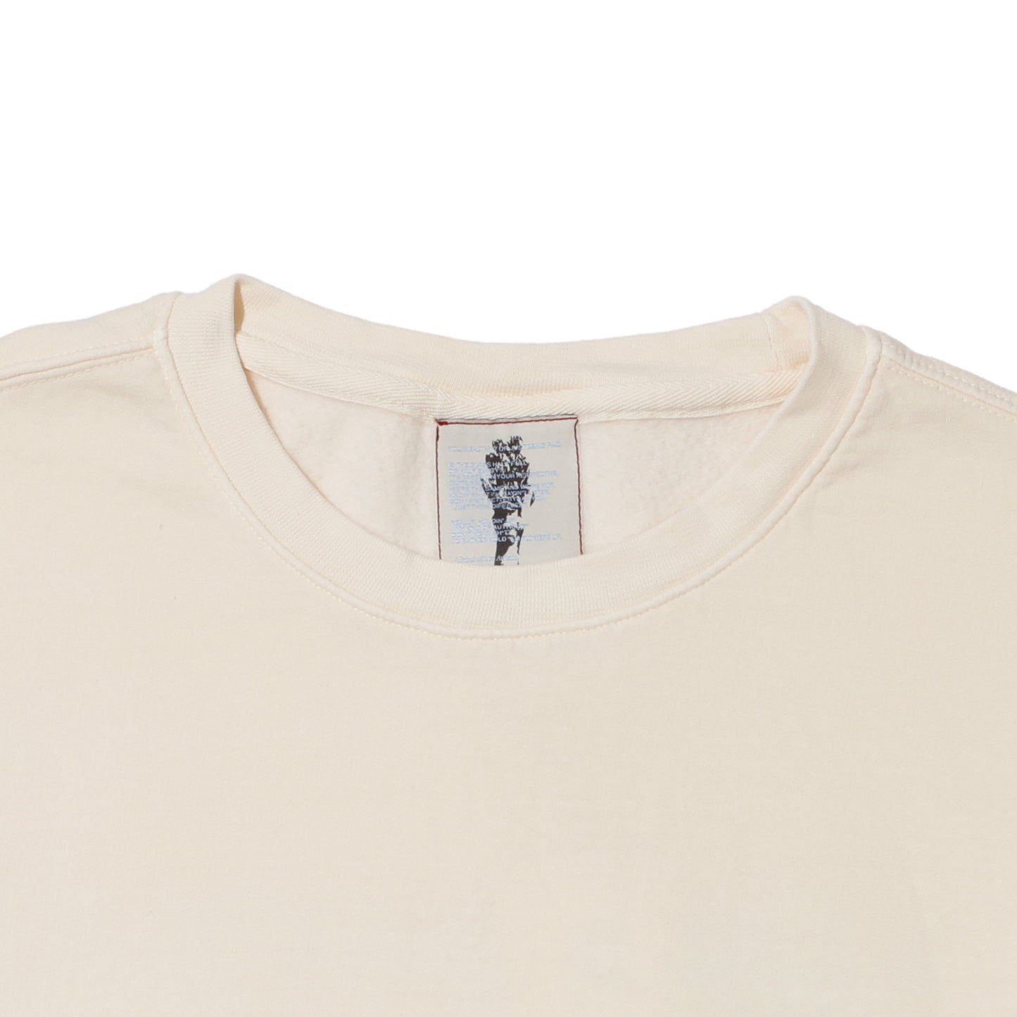 ALLENWOOD GARMENT DYED CREW SWEAT IVORY