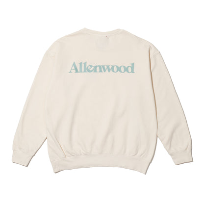 ALLENWOOD GARMENT DYED CREW SWEAT IVORY