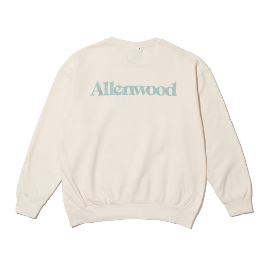 ALLENWOOD GARMENT DYED CREW SWEAT IVORY