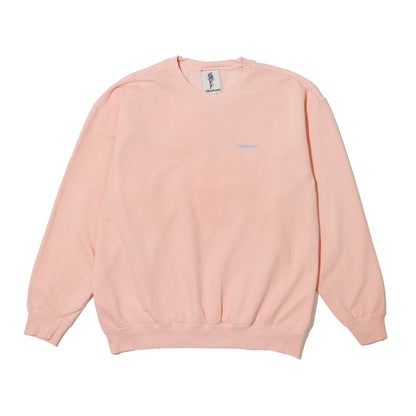 ALLENWOOD GARMENT DYED CREW SWEAT PEACH