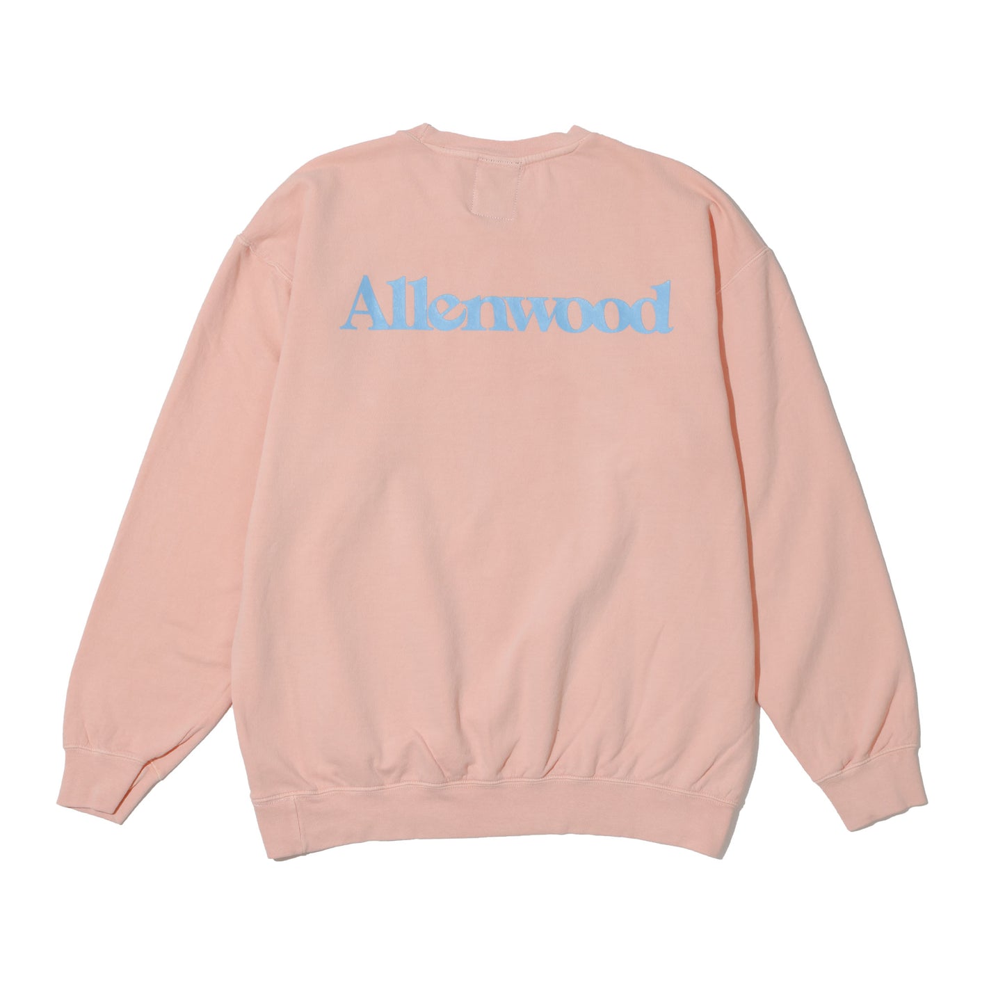 ALLENWOOD GARMENT DYED CREW SWEAT PEACH