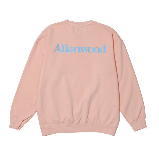 ALLENWOOD GARMENT DYED CREW SWEAT PEACH
