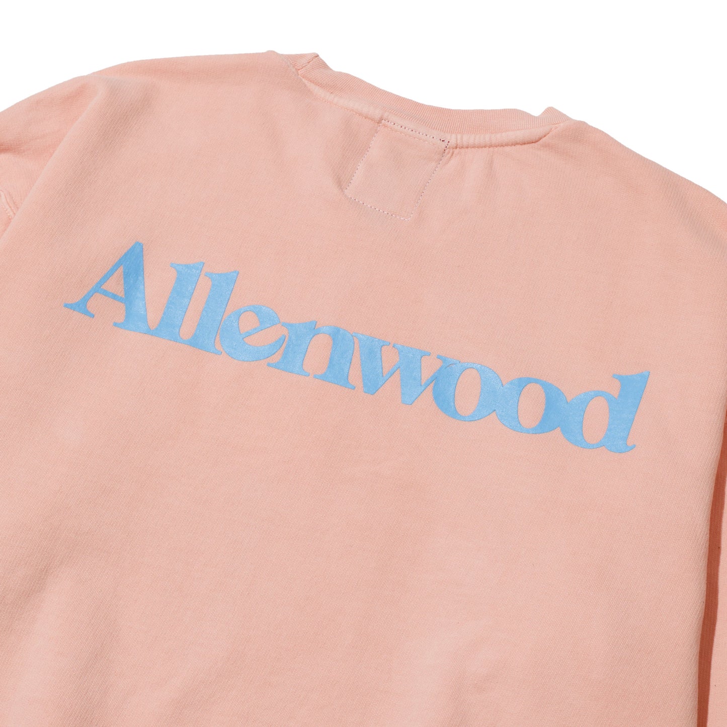 ALLENWOOD GARMENT DYED CREW SWEAT PEACH