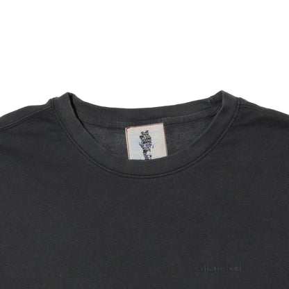 ALLENWOOD GARMENT DYED CREW SWEAT PEPPER