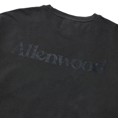 ALLENWOOD GARMENT DYED CREW SWEAT PEPPER