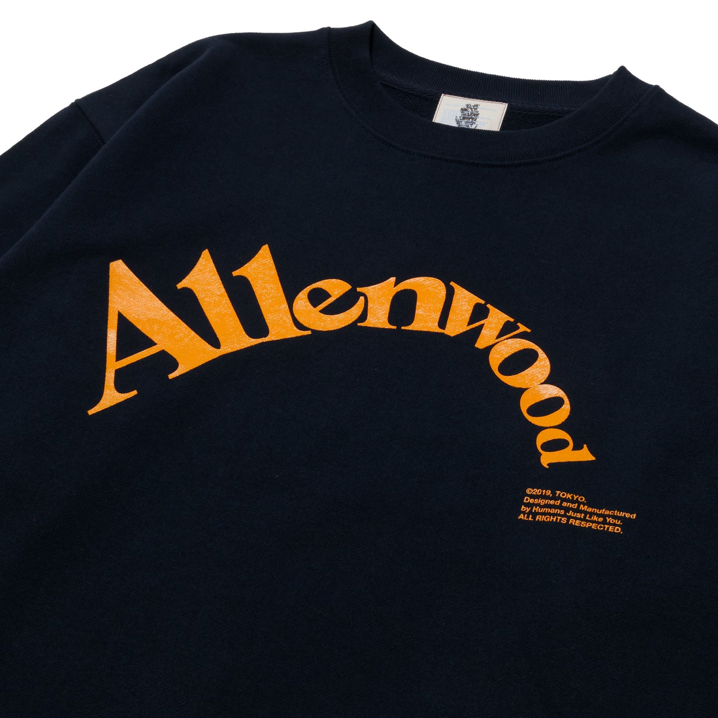 ALLENWOOD LIBERTY LOGO CREW NAVY